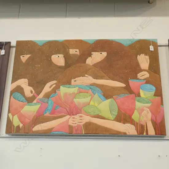 HANEUI KIM 'SHAME' ACRYLIC ON CANVAS 610 X 910MM