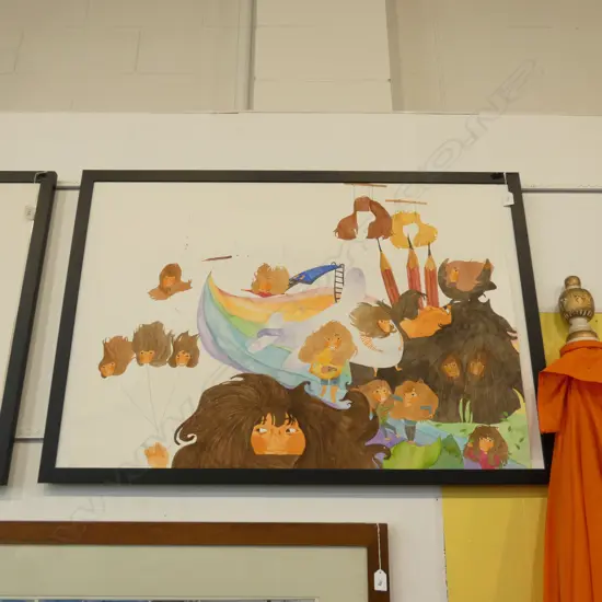 HANEUI KIM 'DREAMS DAYDREAMING SERIES 6' ACRYLIC ON ART PAPER 2010 670 X 1020MM