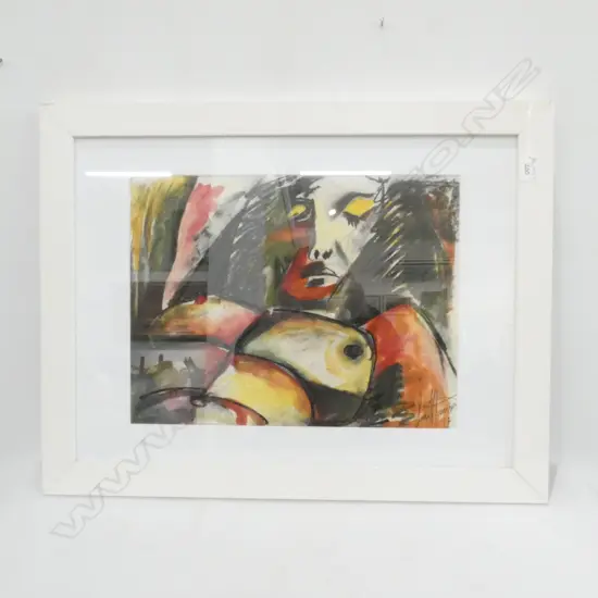 LUCI HARRISON MIXED MEDIA NUDE ON PAPER 345 X 445MM