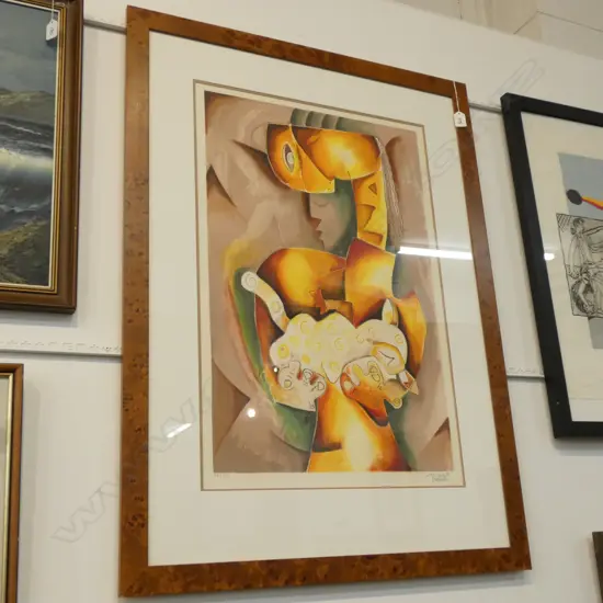 PICASSO STYLE PRINT SIGNED NECHITA '98 ED. 4/50