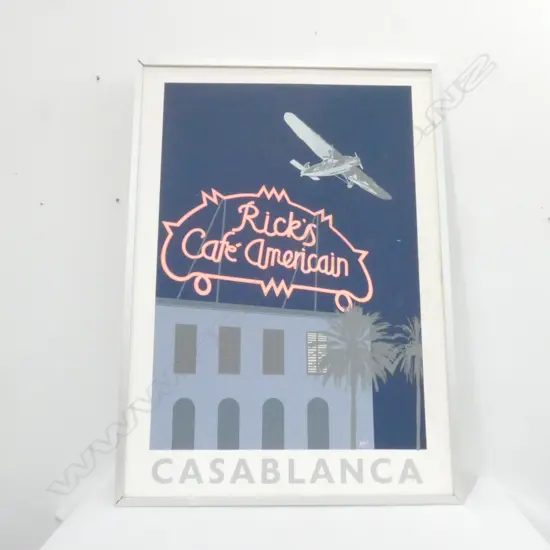 PRINT 'RICK'S CAFE AMERICAIN CASABLANCA' 640 X 900MM