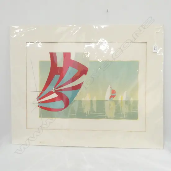PHILIP BEADLE SCREENPRINT SAIL AWAY 27/60 580 X 420 MM