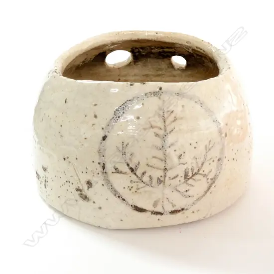 JAPANESE POTTERY 'TE ABURI' HAND WARMER BRAZIER
