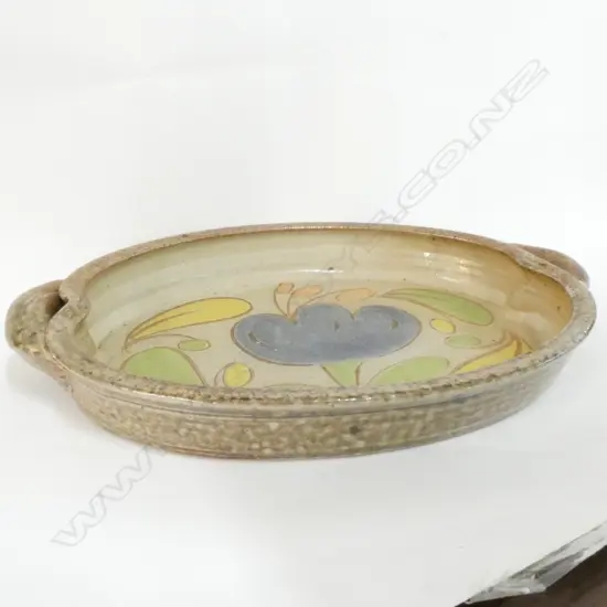  RENTON & ROSIE MURRAY HILLSIDE SALTGLAZED DISH D325mm
