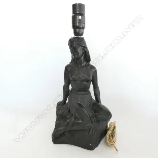 LARGE PLASTER PANIA OF THE REEF LAMP BASE, H.370MM