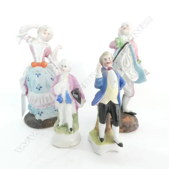 2 PRS PORCELAIN FIGURES H. 125MM