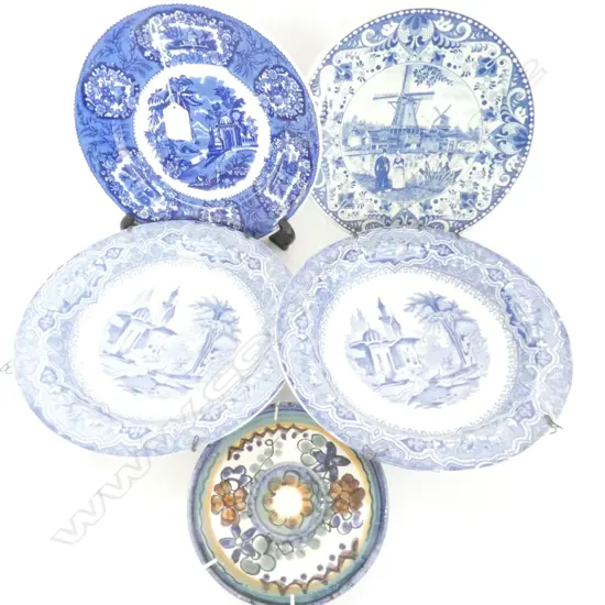 FIVE DELFT PLATES, W. 255MM 