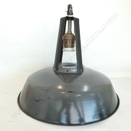 FRENCH INDUSTRIAL CEILING LAMPSHADE 440MM DIA