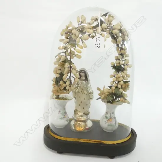 FRENCH ANTIQUE WEDDING DOME H. 355MM