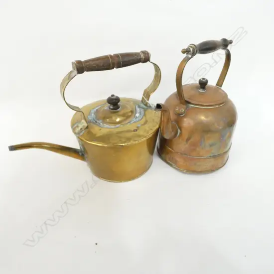 BRASS KETTLE + COPPER KETTLE