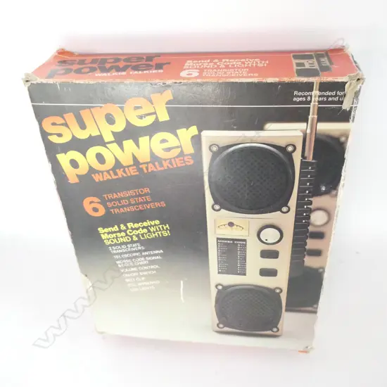  1970S SUPER POWER TRANSISTOR WALKIE TALKIE TOYS 