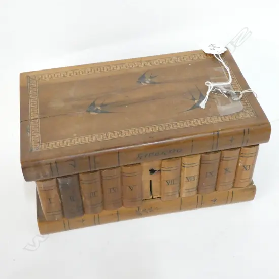 INLAY WOODEN JEWELERY BOX AF L. 225MM