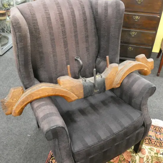 FRENCH ANTIQUE WOODEN YOKE L. 1200MM