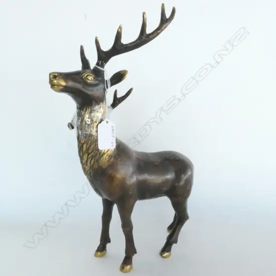BRASS STAG H. BROKEN ANTLER 340MM