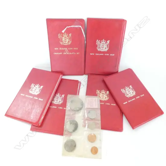 6x 1972 UNC COIN SETS + 1x 1967