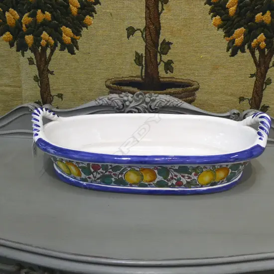 LARGE ITALIAN CERAMIC DISH L. 540MM