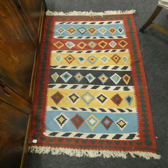 HAND WOVEN slit weave KILIM