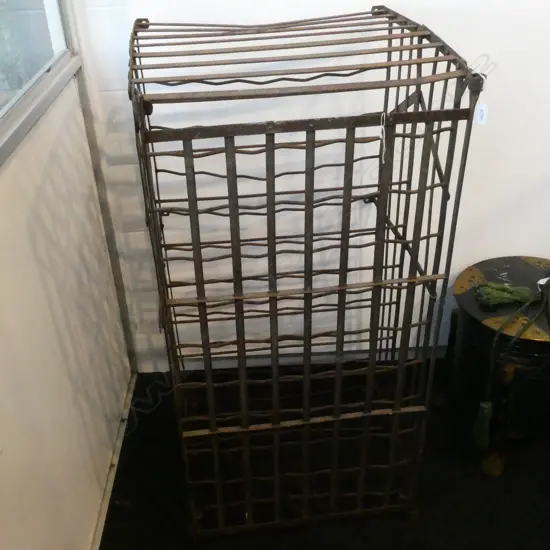 FRENCH METAL WINE CAGE L. 1100MM