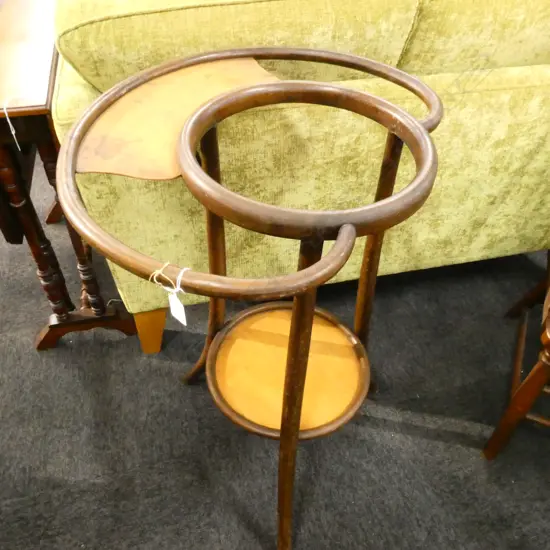 EARLY 20thC FRENCH BENTWOOD WASHSTAND H. 810MM