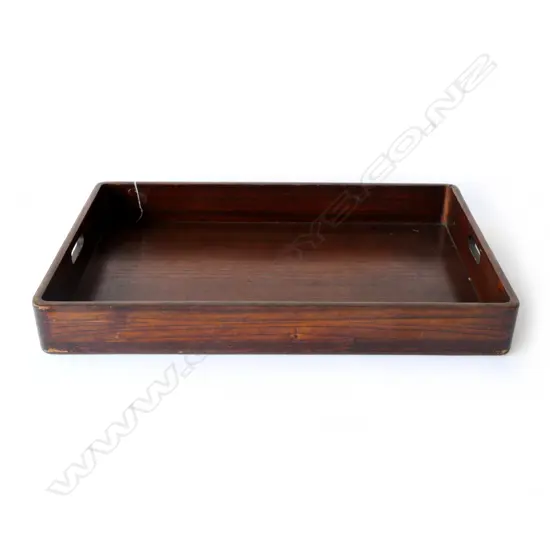 LARGE WOODEN INVALID'S TRAY, W. 570mm