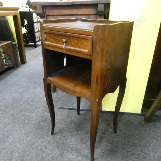 FRENCH OAK BEDSIDE CABINET