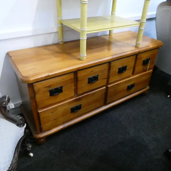 RIMU 6 DRAWER LOW CHEST L. 1280MM