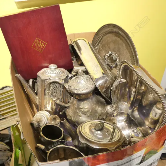 BOX LOT ASST. EPNS ETC