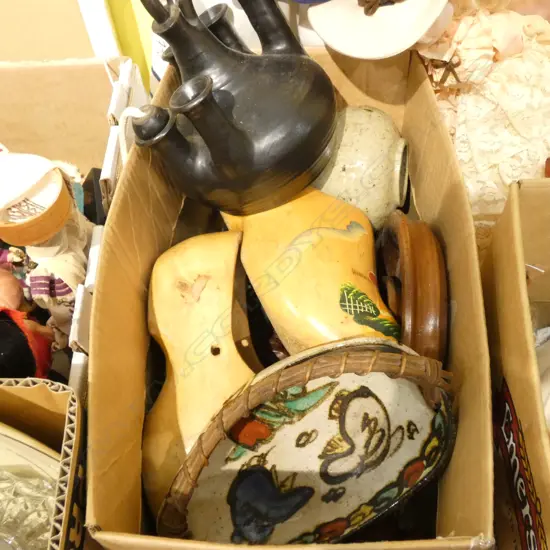 BOX WOODEN ITEMS ETC..