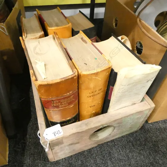 VINTAGE NZ LAW BOOKS ETC 