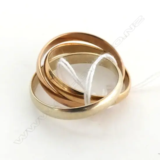 9CT GOLD RUSSIAN WEDDING RING 7gm