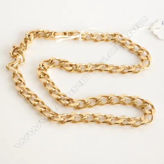 CHAIN GOLD PLATE SEMI-FLAT CURB LINK L.540mm
