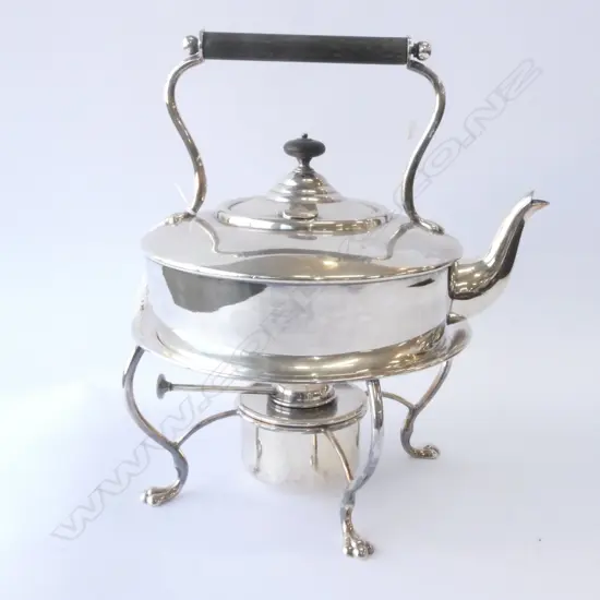 ASPREY LONDON EPNS SPIRIT KETTLE H. 300MM