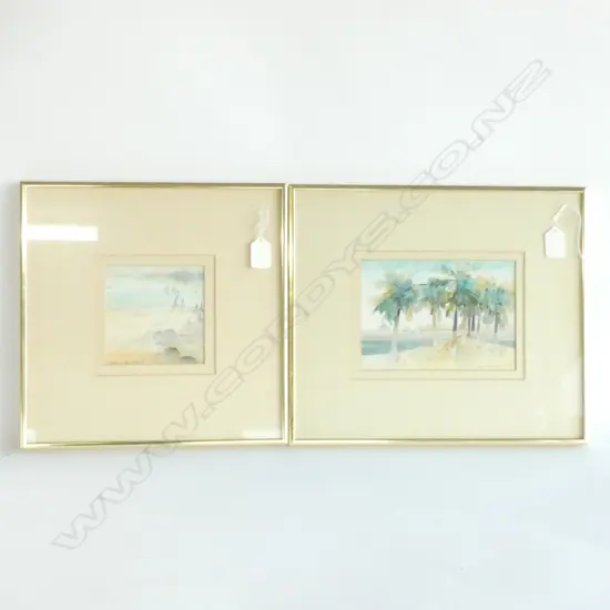 2 x LOW WAI HIN (H.K./CANADA b.1939) W/Cs 130x180 & 115x110mm BOTH SIGNED, DATED '87