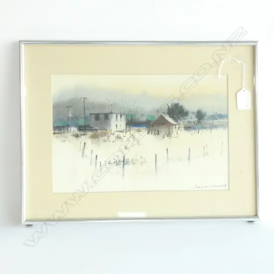 LOW WAI HIN (HONG KONG/CANADA b.1939) WATERCOLOUR, DUCKS IN FLOODED LANDSCAPE 200 x 300mm SIGNED, DATED '79 79 