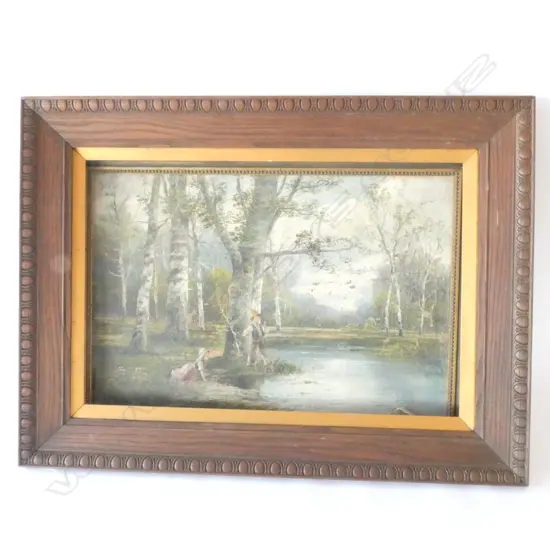 H. R. EDGAR OIL LANDSCAPE AF + FRAME 735 X 995MM