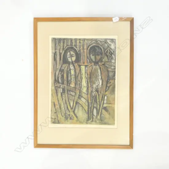 ALISON PICKMERE ARTIST PROOF - CHILDREN OF TAUPO 1970 530X390MM