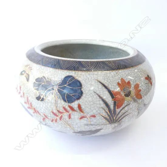 CRACKLE GLAZE CHINESE BOWL 270MM DIA