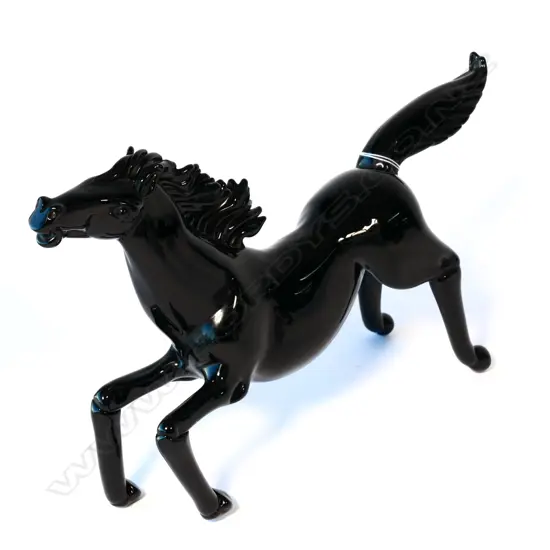 MURANO GLASS HORSE SIGNED BY PINO SIGNORETTO
