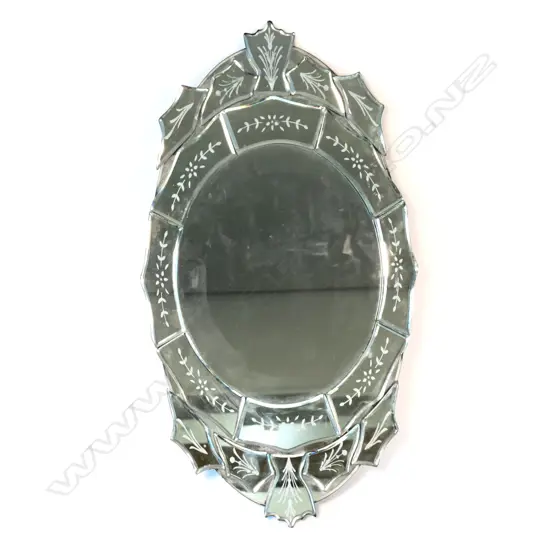 VENETIAN STYLE MIRROR TRAY L. 420MM