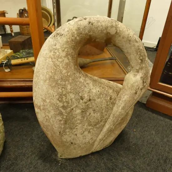 LARGE CONCRETE GARDEN SWAN H. 490MM