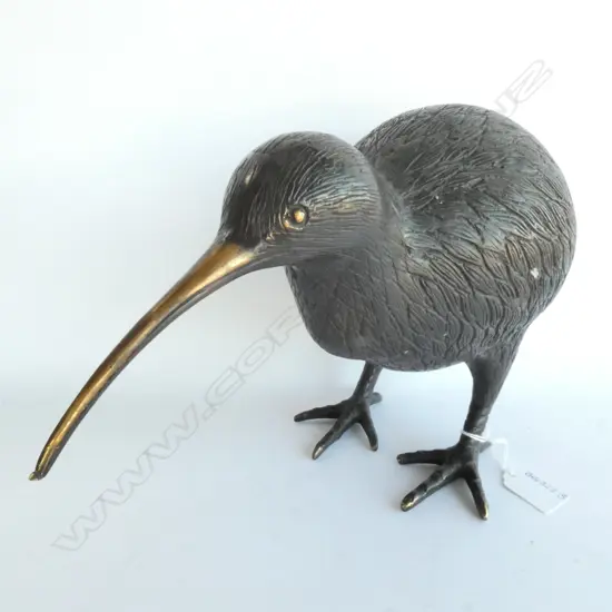 LARGE BRASS CAST KIWI (LIGHT), H. 235MM