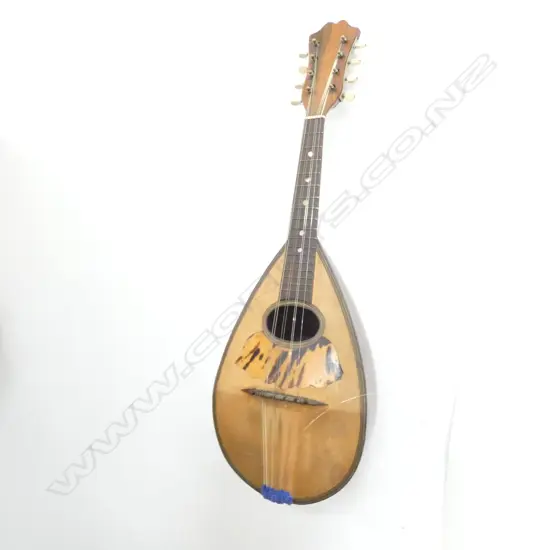 VINTAGE ITALIAN MANDOLIN w SATINWOOD STRUNG ROSEWOOD BACK