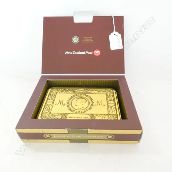 2 TROY OUNCE 999 SILVER ANZAC COINS BOXED