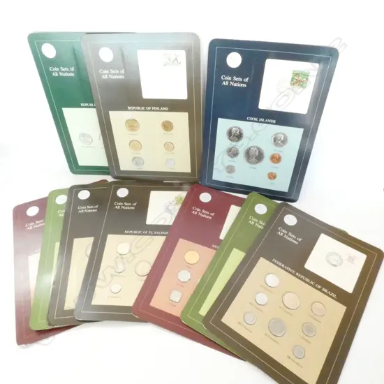 10 ASST. INTERNATIONAL COIN SETS