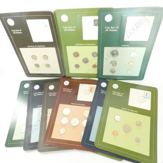 10 ASST. INTERNATIONAL COIN SETS