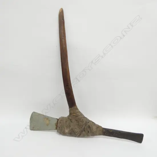PNG WEST HIGHLANDS WORK AXE, C1900'S, H. 480MM