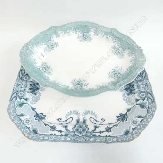 2 VICTORIAN PLATTERS L. 450MM