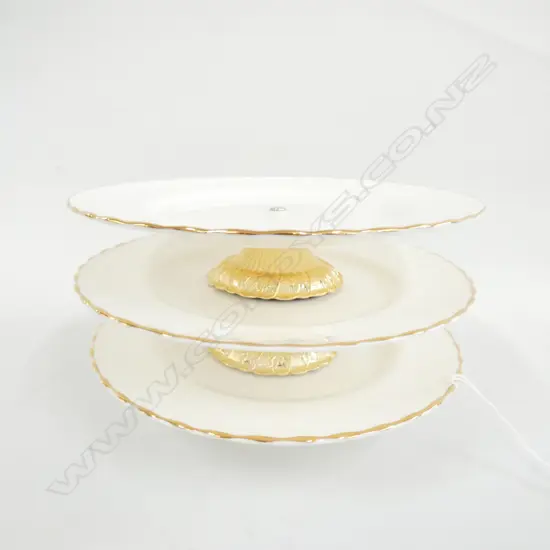 THREE ROYAL ALBERT VAL D'OR LOW COMPORTS, DIA .180MM