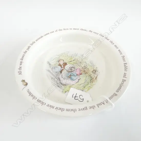 WEDGWOOD BEATRIX POTTER, MRS TIGGY-WINKLE BOWL, DIA.165MM