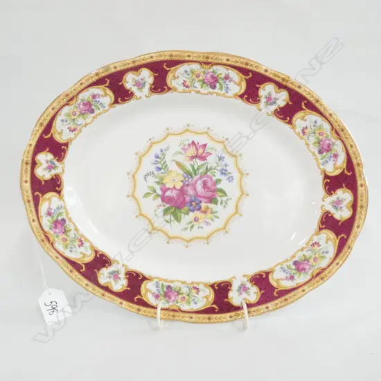 ROYAL ALBERT LADY HAMILTON OVAL PLATTER, W. 325MM